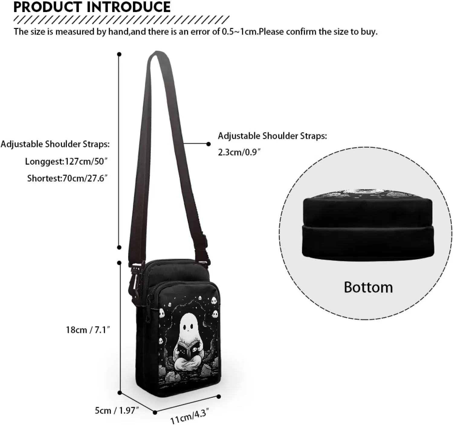 Cell Phone Purse Small Crossbody Wallet Phone Bag with Shoulder Strap Mini Messenger Bag