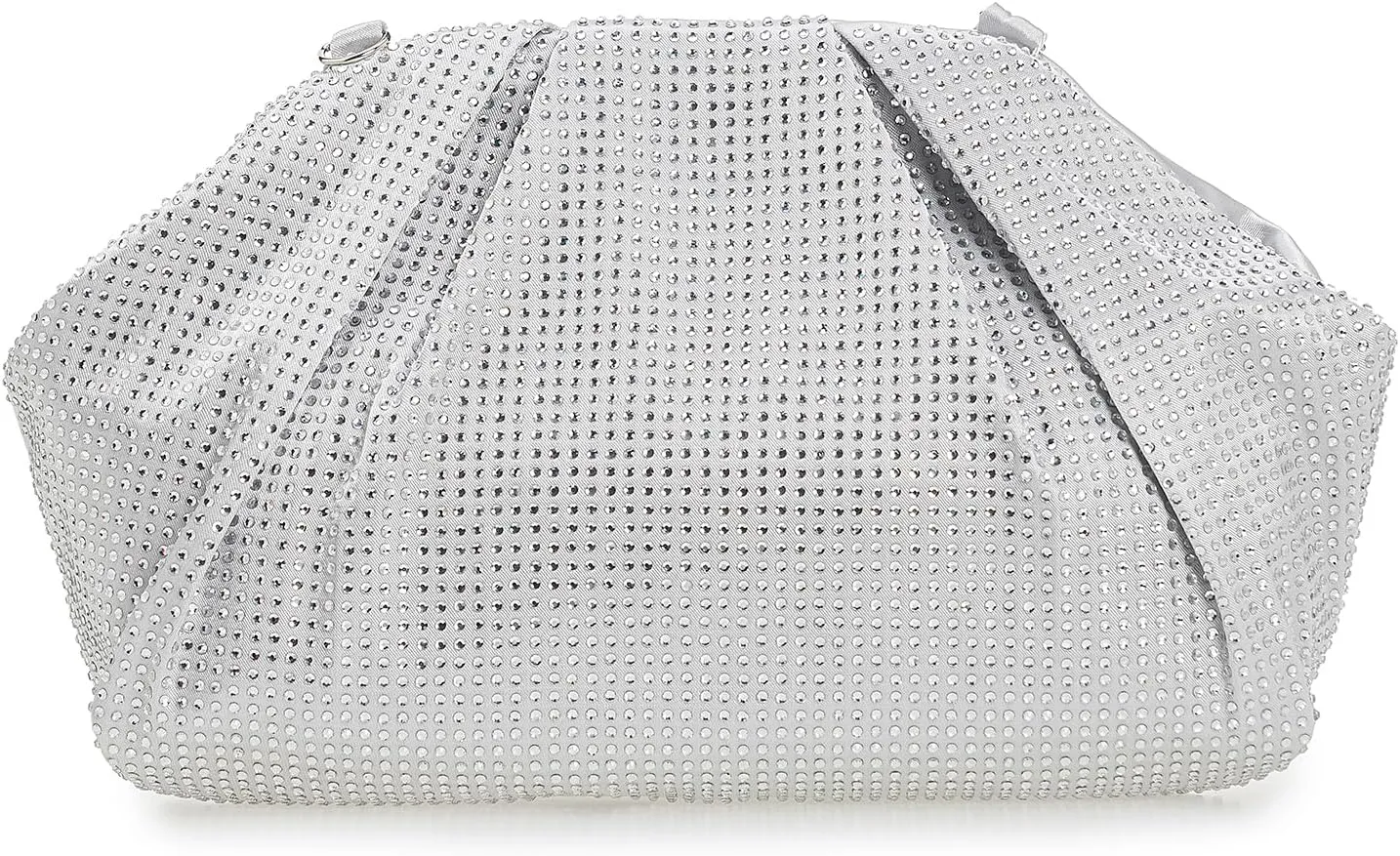 CHARMING TAILOR Evening Bag Women Wedding/Prom/Party Formal Purse Rhinestone Embellished Frame Satin Clutch