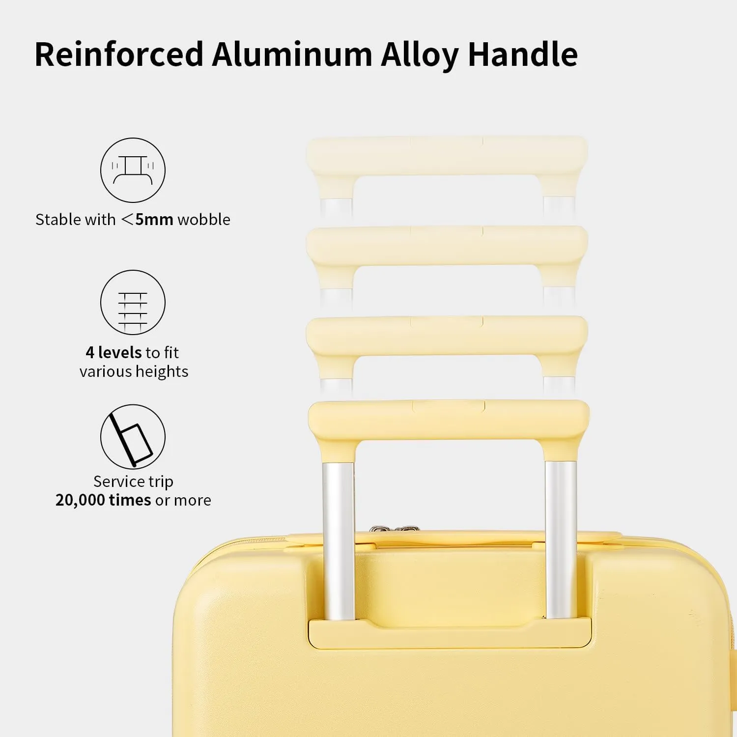 Checked 24 inch Luggage with 8 Spinner Wheels, Large Suitcase with TSA Lock, 100% Lightweight PC Hard Shell travel luggage Suitcases for Men Women, 24-Inch Checked-In, Cheese Yellow