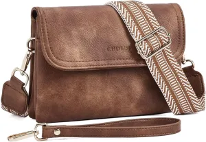 CHOLISS Small Crossbody Bags for Women, Wristlet Wallets for Women Small Trendy Vegan Leather Phone Purse Handbag for Travel