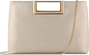 Clutch Purses for Women, Dressy Evening Crossbody Bag, Ladies Vegan Leather Wedding Party Shoulder Handbag
