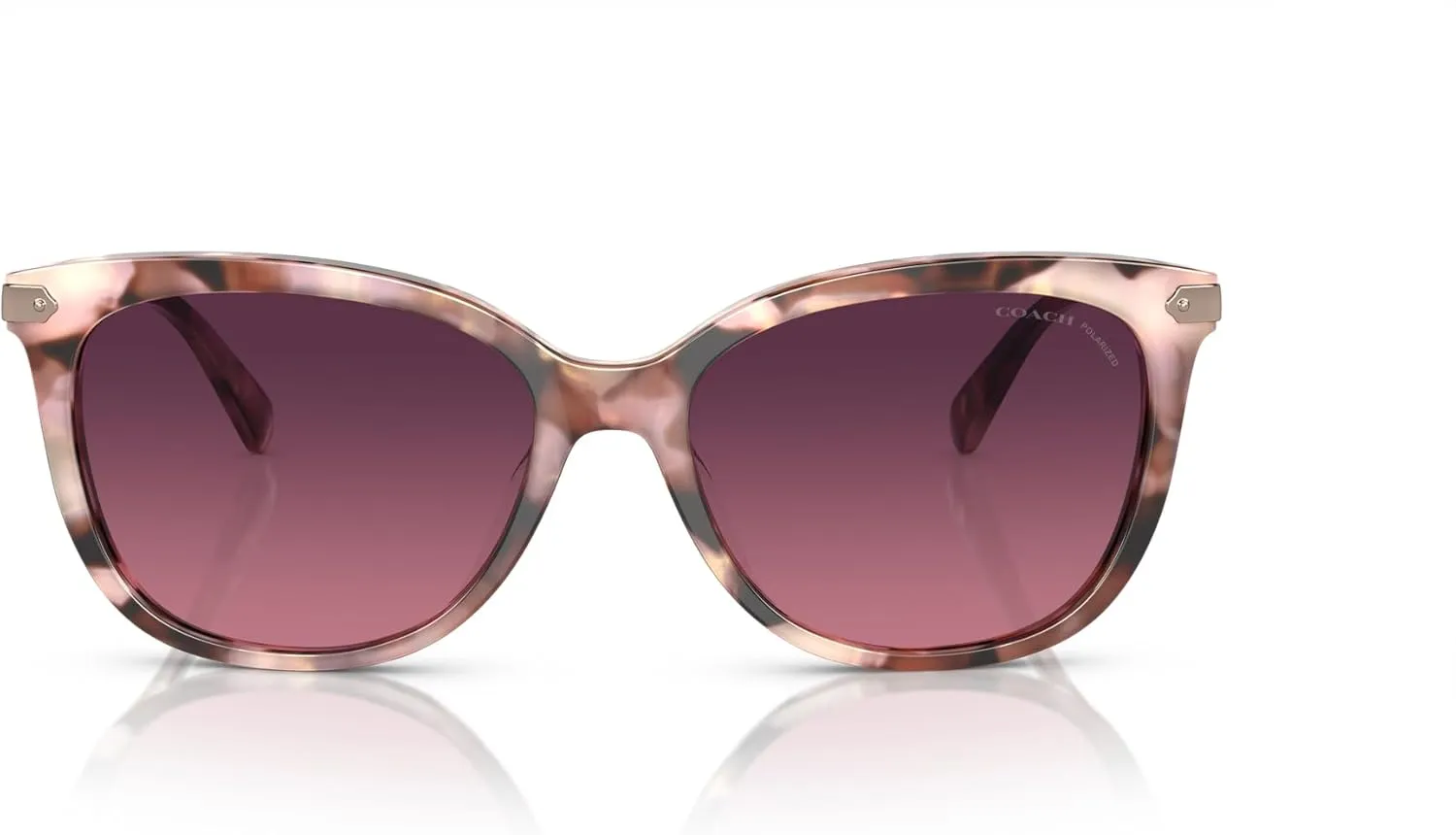 Coach Women's Hc8378u Universal Fit Cat Eye Sunglasses