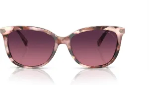 Coach Women's Hc8378u Universal Fit Cat Eye Sunglasses