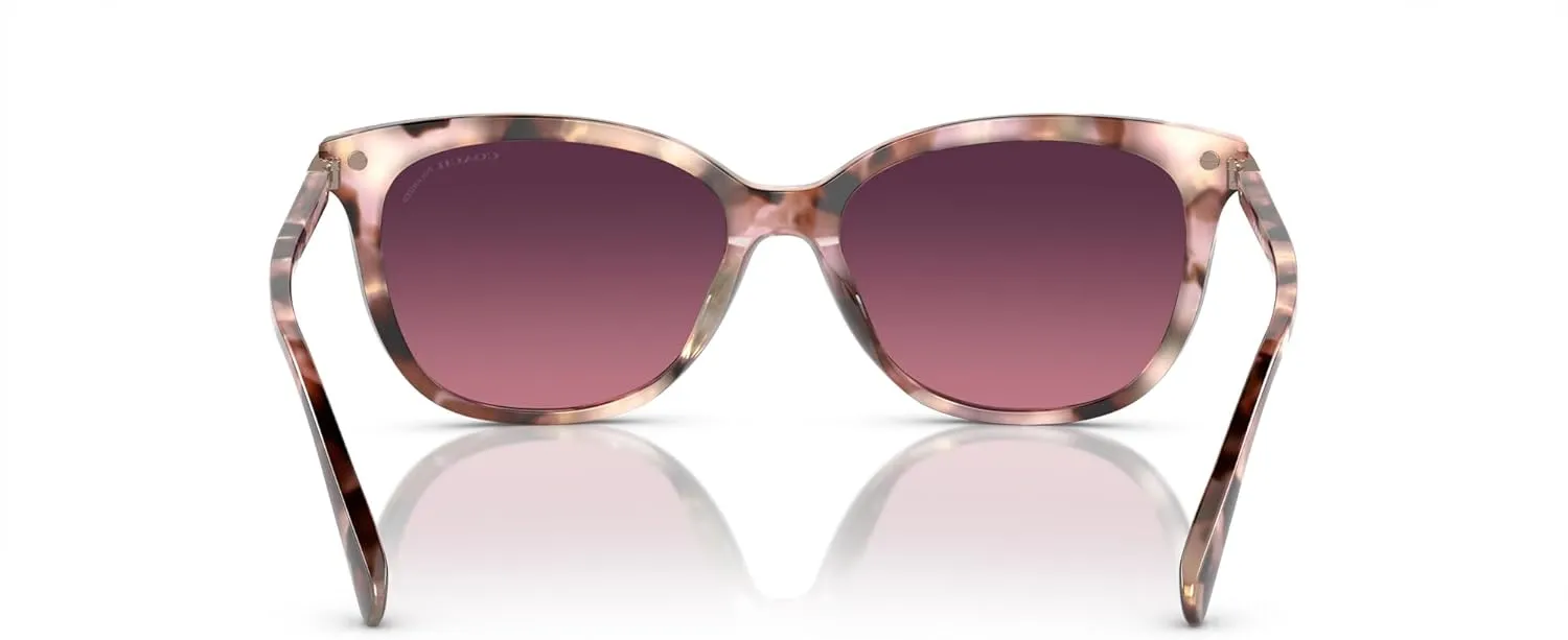 Coach Women's Hc8378u Universal Fit Cat Eye Sunglasses