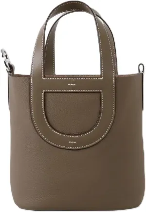 Commuter-Friendly & Signature Curved Accent Design Handmade Full-Grain Leather Large-Capacity Bag