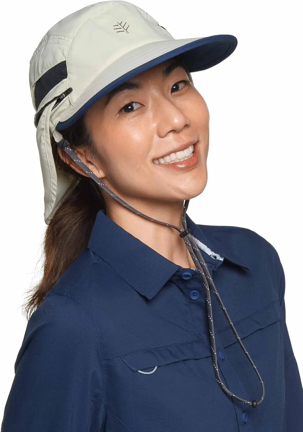 Coolibar UPF 50  Men's Caleb Convertible Fishing Cap - Sun Protective