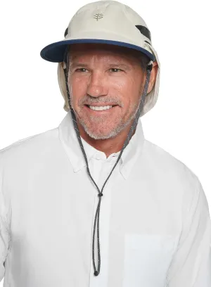 Coolibar UPF 50  Men's Caleb Convertible Fishing Cap - Sun Protective