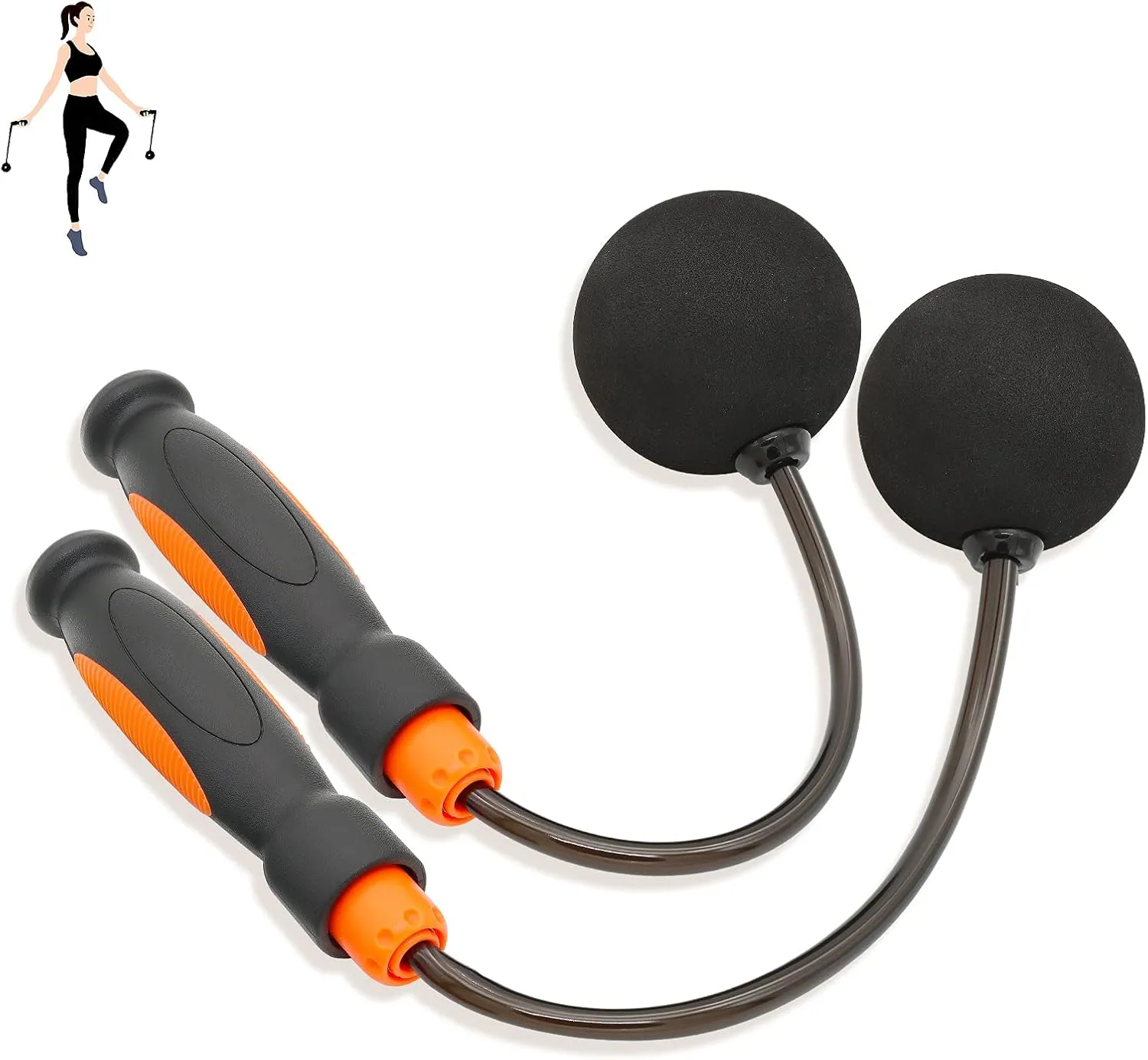 Cordless Jump Ropes, Bod Ropes Beachbody Mbf, Best for Fitness and Weight Loss, Ropeless Jump Rope with Weighted Ball for Women, Men