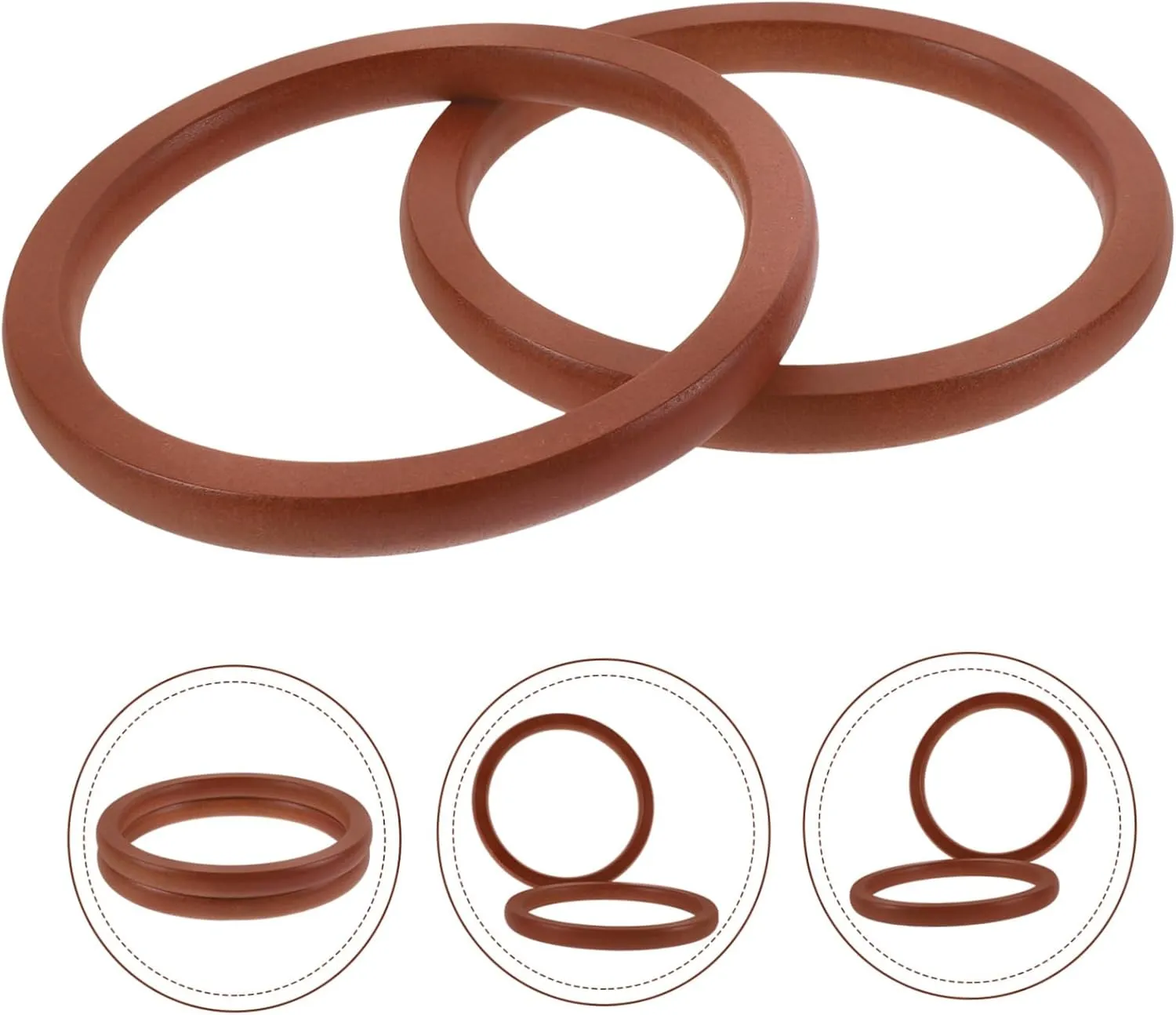 CORHAD Lightweight Wooden Handles 2pcs Purse Handles Round Bag Making Handles Handbag Handle Easy to Decorate