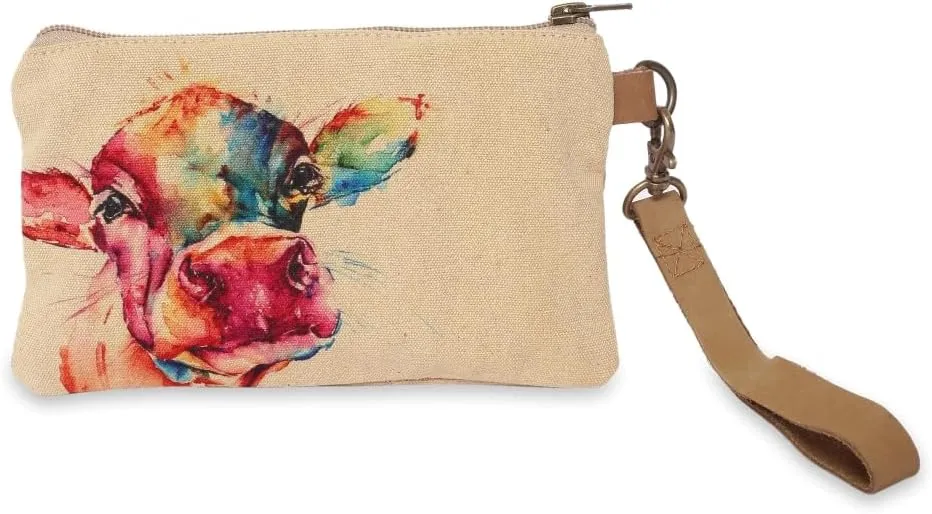 Cow - Wristlet Wallets for Women, Crossbody Sling Bags, Crossbody Purse, Tote Bag, Book Bag, Cell Phone Purse