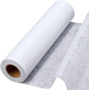 CRASPIRE Iron on Non Woven Fusible Interfacing Fabric Medium Weight Single Sided Polyester for Sewing DIY Craft Supplies Quilting Fabric Applique Plackets Shirt Dresses Collars Cuffs 30YdsX11.8In