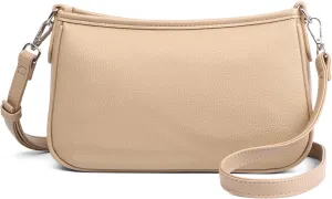 Crossbody Bag for Women Classic Leather Wallet Handbag Retro Shoulder Bag Zipper Closure