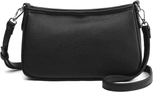Crossbody Bag for Women Classic Leather Wallet Handbag Retro Shoulder Bag Zipper Closure