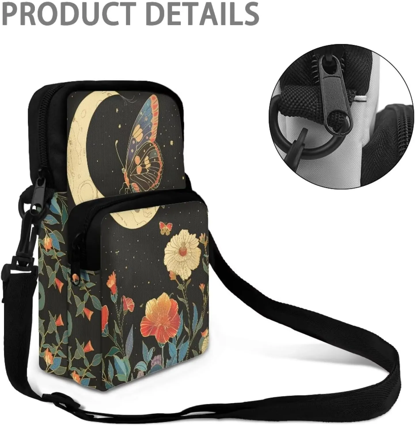Crossbody Phone Bag Shoulder Arm Bag Cell Phone Purse Key Holder Credit Card Organiser Wallet