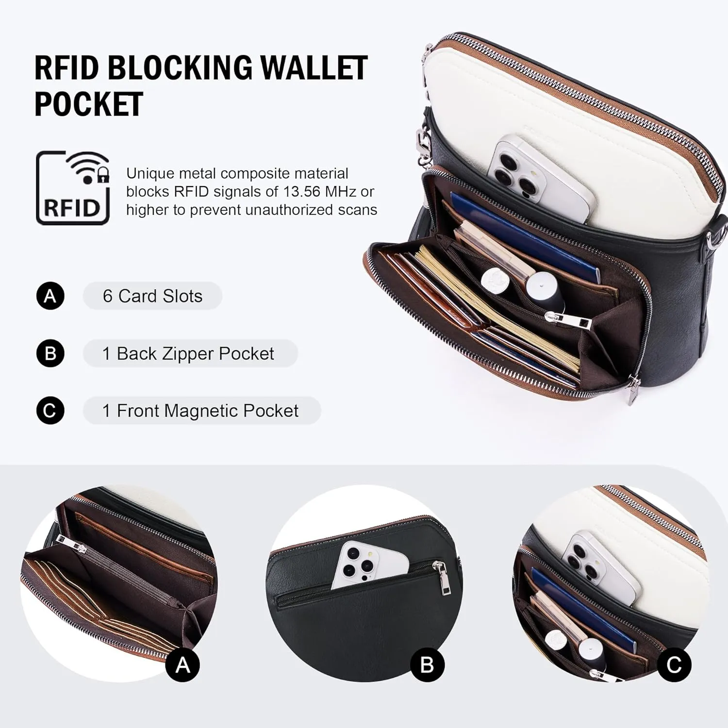 Crossbody Purse for Women,Lightweight Medium Crossbody Bag Soft Leather Women's Shoulder Handbags with Tassel