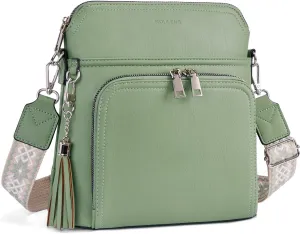 Crossbody Purse for Women,Lightweight Medium Crossbody Bag Soft Leather Women's Shoulder Handbags with Tassel