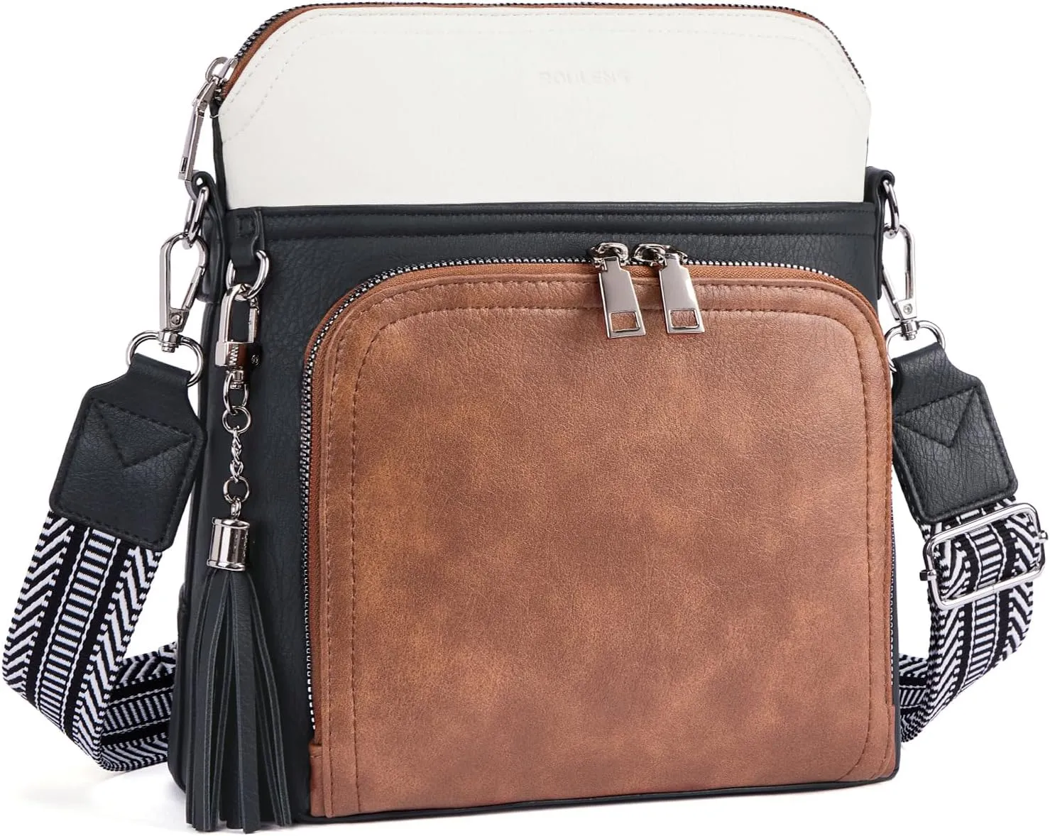 Crossbody Purse for Women,Lightweight Medium Crossbody Bag Soft Leather Women's Shoulder Handbags with Tassel