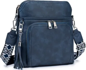 Crossbody Purse for Women,Lightweight Medium Crossbody Bag Soft Leather Women's Shoulder Handbags with Tassel