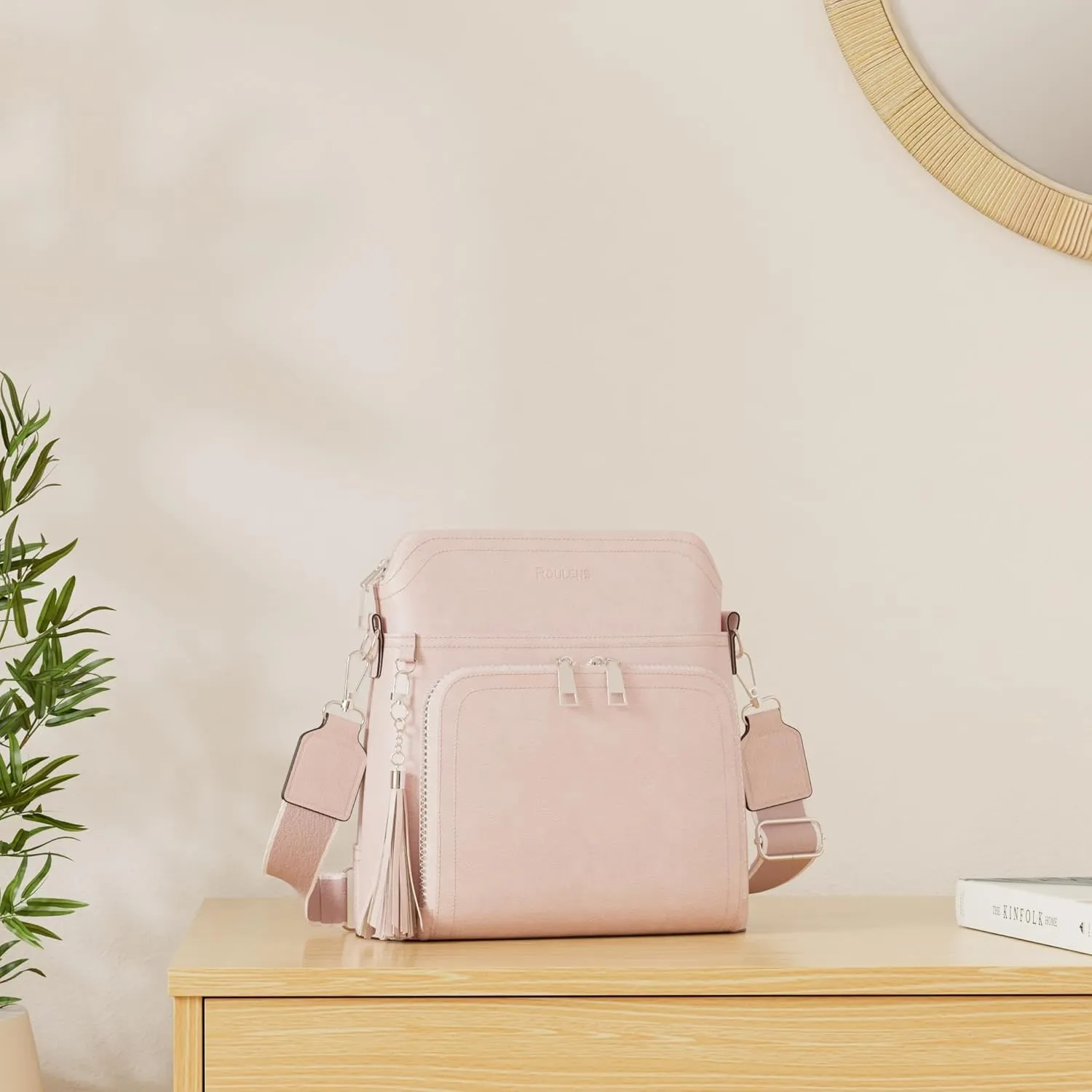 Crossbody Purse for Women,Lightweight Medium Crossbody Bag Soft Leather Women's Shoulder Handbags with Tassel