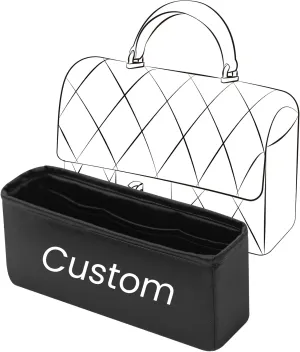 Custom Insert for Chanel 22P CF Mini Handle Bags, Sliky Purse Inserts, Exclusively for Chanel 22P Classic Flap Mini Handle Bags (Custom Color)