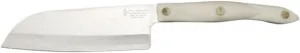 CUTCO Model 2166 White (Pearl) Petite Santoku Knife in factory-sealed plastic bag. 5.6" High Carbon Stainless Straight Edge blade and 5.1" handle