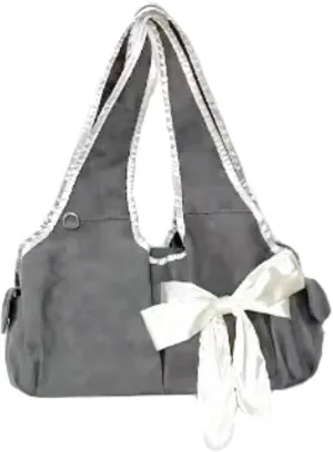 Cute BowTote Bag Kwaii Shoulder Bags Aesthetic Satin Handmade Purse Y2K Butterfly Shoujo Totebags