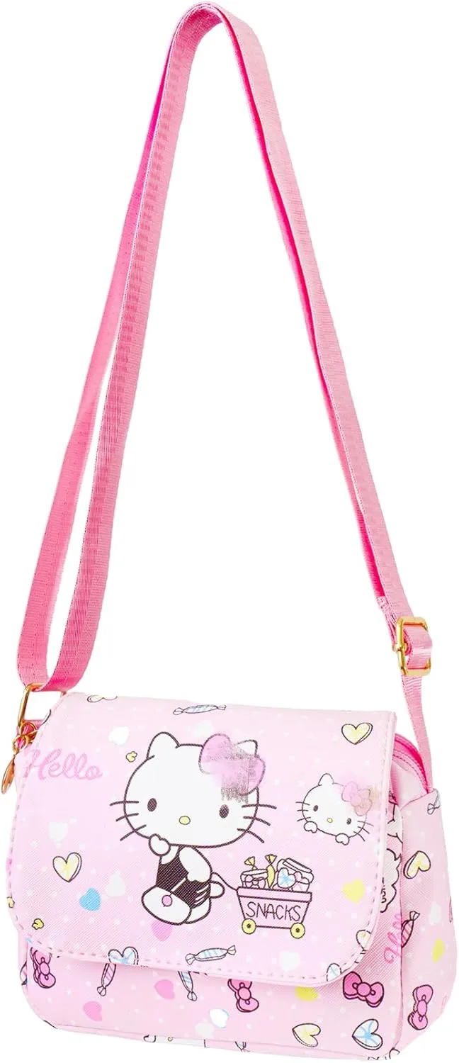 Cute Crossbody Bag Cartoon Kitty Melody Wallet Kawaii Phone Purse Coin Wallets Gift for Girls Women