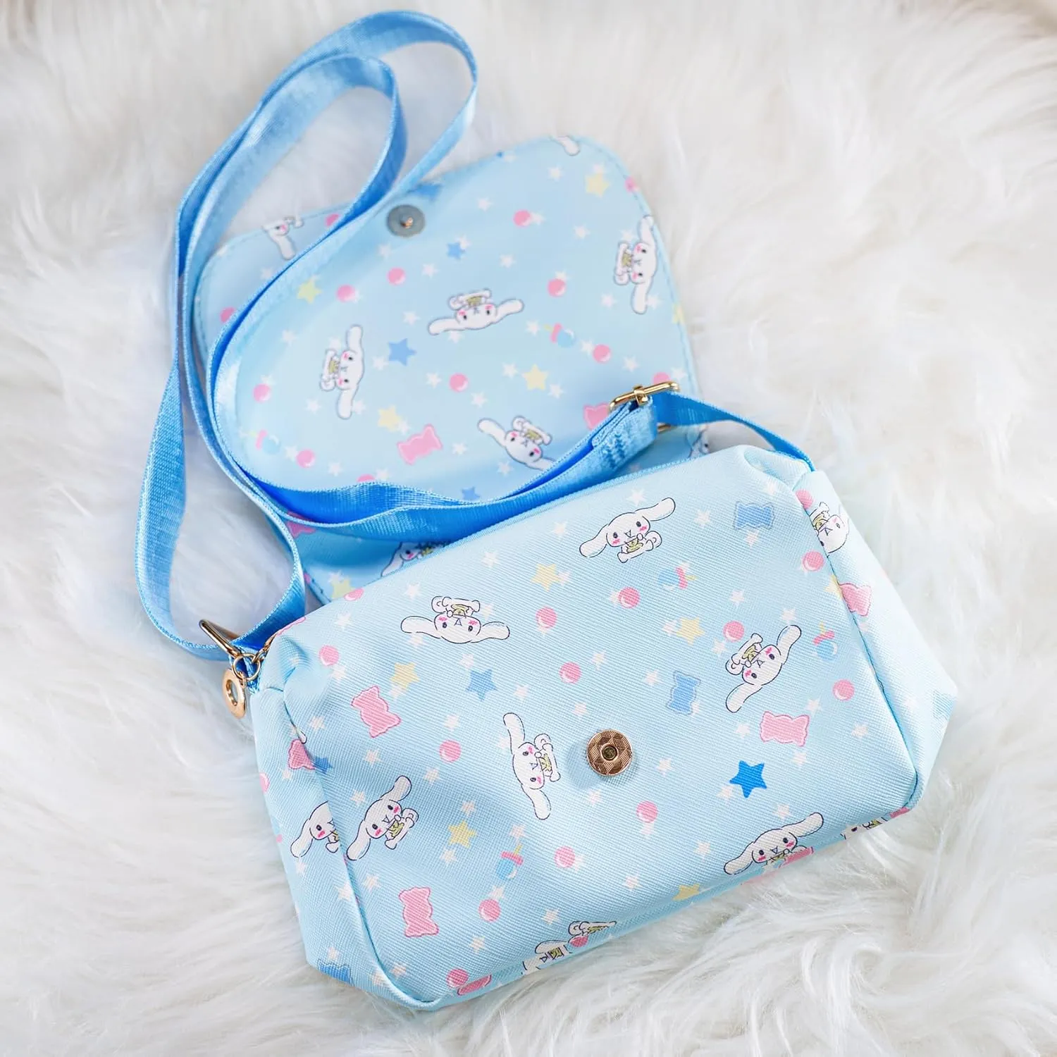 Cute Crossbody Bag Cartoon Kitty Melody Wallet Kawaii Phone Purse Coin Wallets Gift for Girls Women