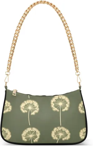 Dandelion Olive Green trendy chain small crossbody purse hand bags for women for for mothers day