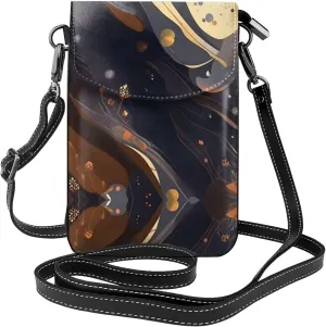 Dark Medium Printed Women's Crossbody Phone Bag - Perfect for Travel and Shopping