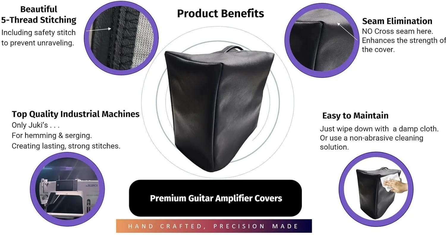 DCFY Ultimate Guitar Amplifier Cover for Ampeg Venture VB-88 Cab Amp | : Marbled-Brown| Made in the US