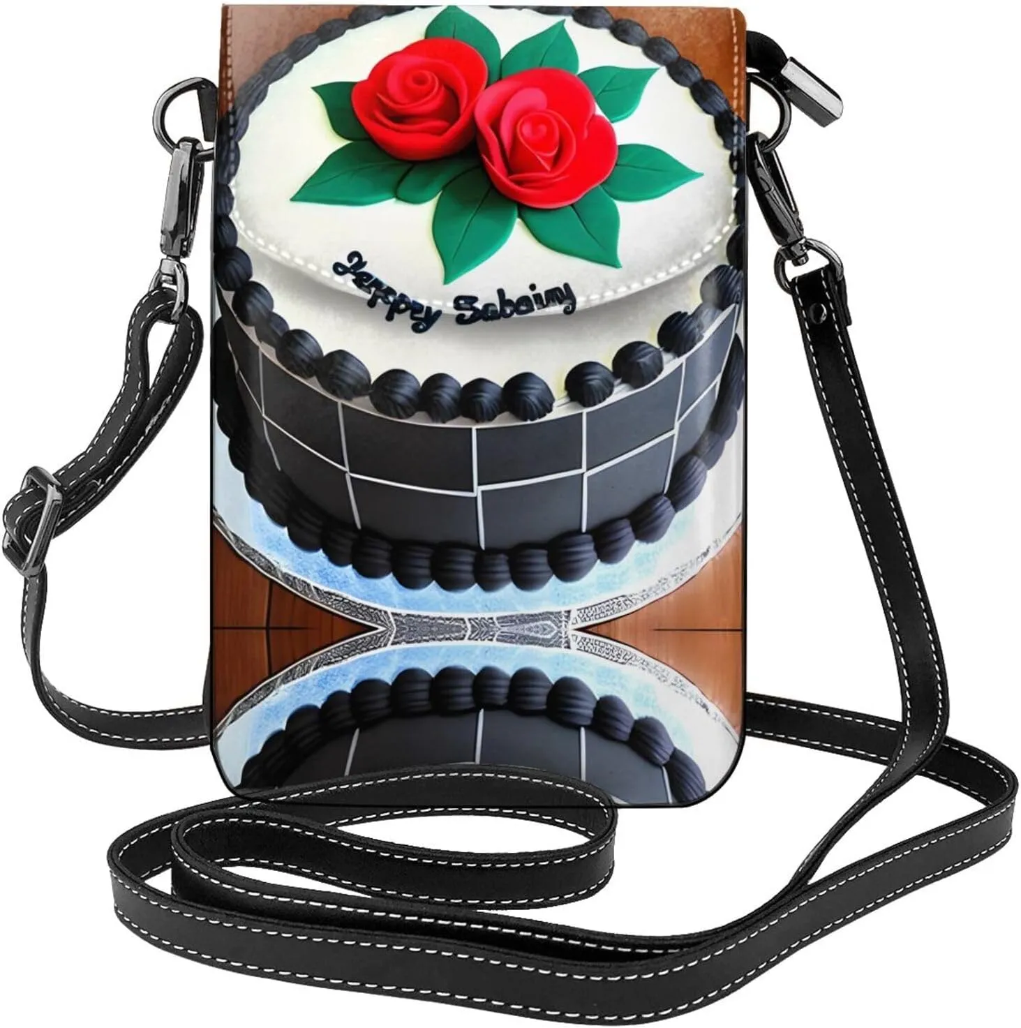 Delicious cakes Printed Women's Crossbody Phone Bag - Perfect for Travel and Shopping