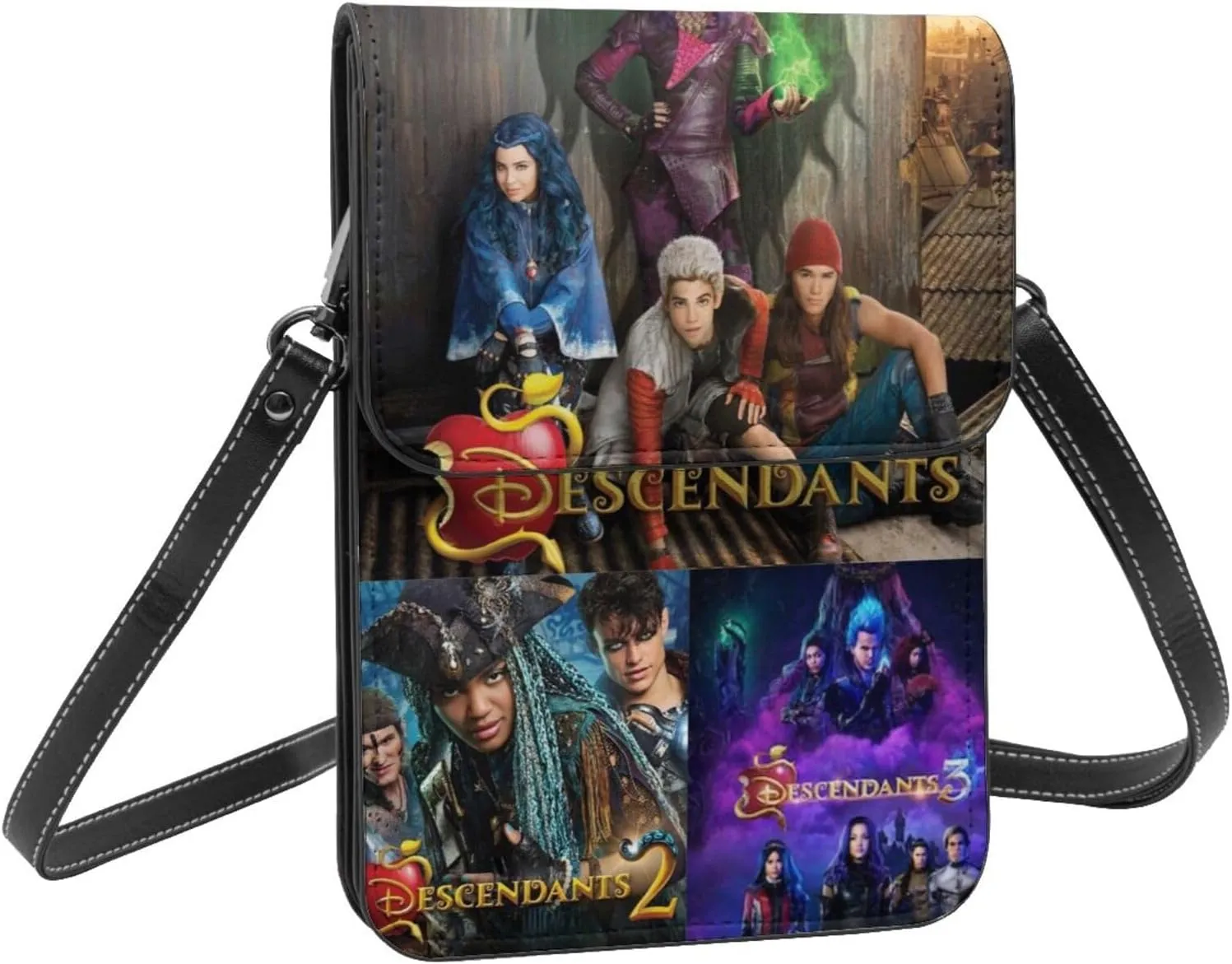 Desc-endants 3 Cell Phone Purse Crossbody Bag for Outdoor Travel Sports Camping Hiking Shoulder Bags