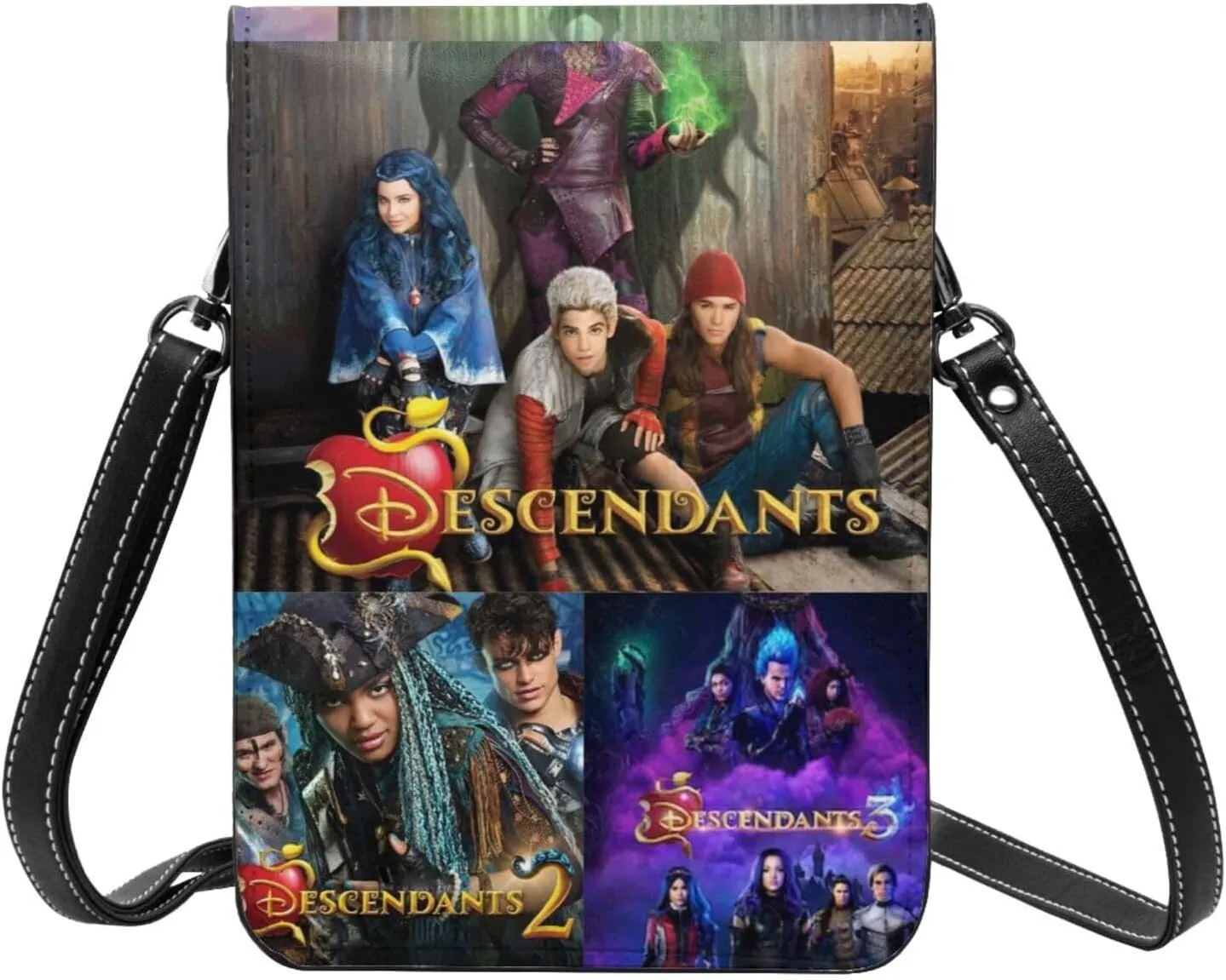Desc-endants 3 Cell Phone Purse Crossbody Bag for Outdoor Travel Sports Camping Hiking Shoulder Bags