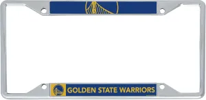 Desert Cactus Golden State Warriors Car Accessories NBA Basketball Team Metal License Plate Frame for Front or Rear of Car (Up Close)