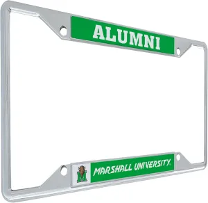 Desert Cactus Marshall University Thundering Herd MU Metal License Plate Frame for Front or Back of Car Officially Licensed (Alumni)