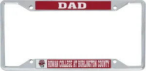 Desert Cactus Rowan College at Burlington County Car Accessories Barons Metal License Plate Frame and Tag Holder for Front or Rear of Car (Dad)