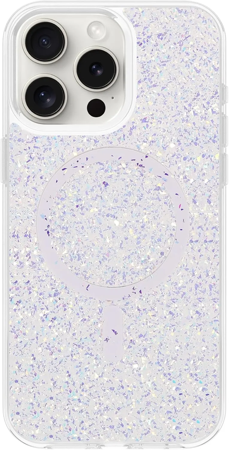 Designed for iPhone 15 Pro Case Glitter, Compatible with MagSafe, Clear Sparkly Bling Case for iPhone 15 Pro, Cassiopeia