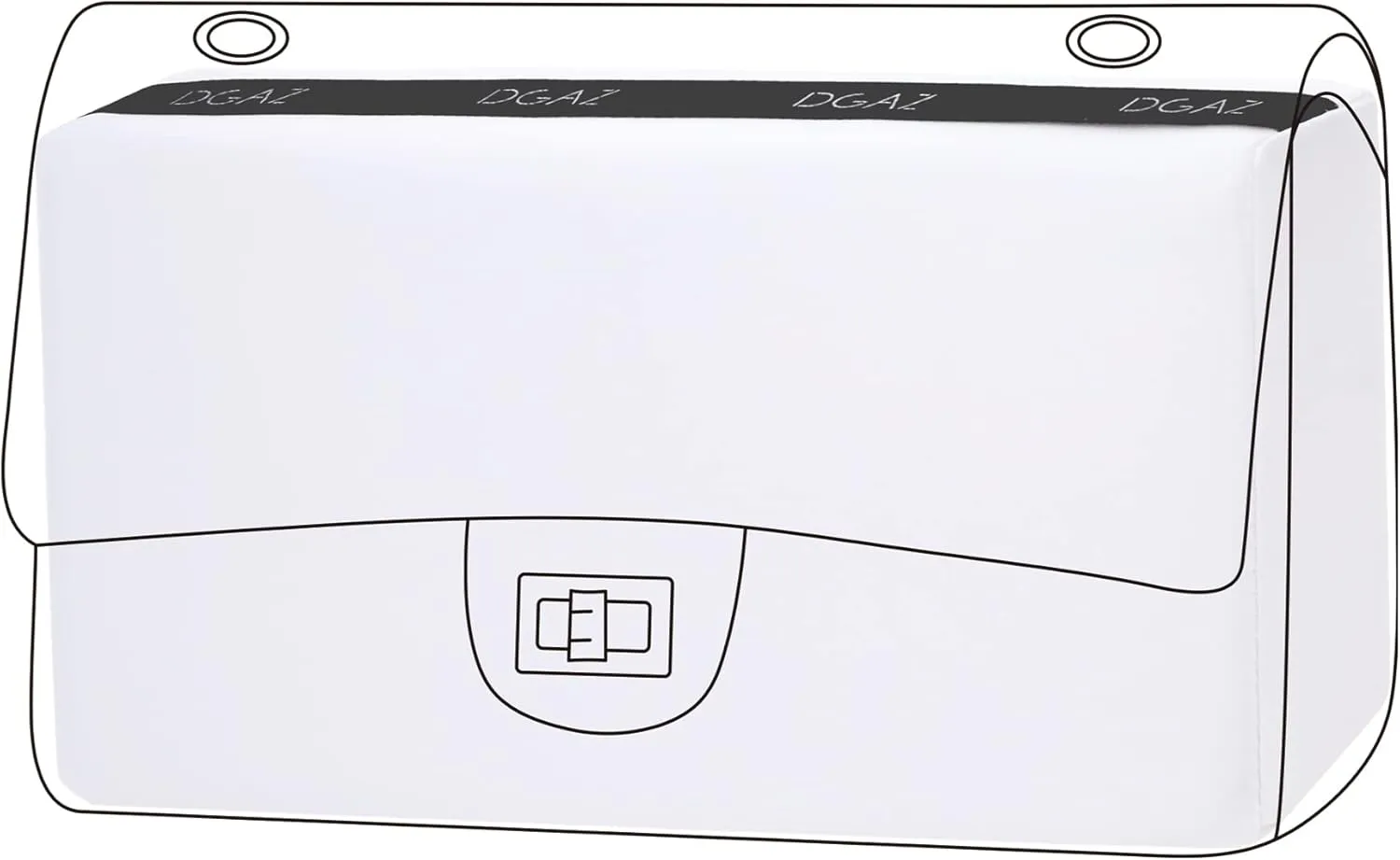 DGAZ Bag Pillow Shaper Insert for Chanel 2.55 Bags, Silky Pillow Shaper for Luxury Handbags（White,Bag 24）