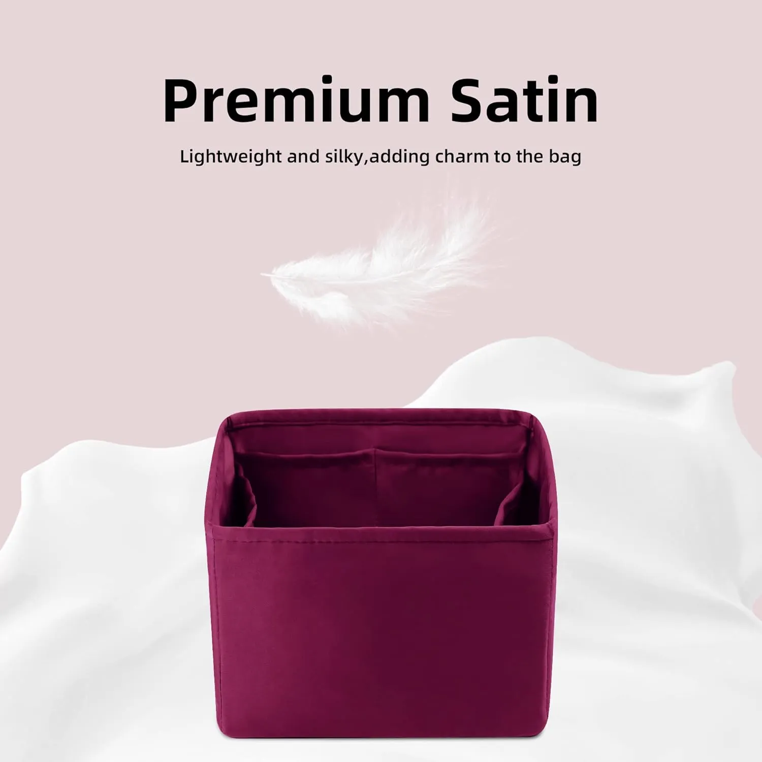 DGAZ Purse Organizer Silky Smooth Fits picotin 18/22 Bags,Silk,Luxury Handbag Tote in Bag Shapers (Anemone, PC18)