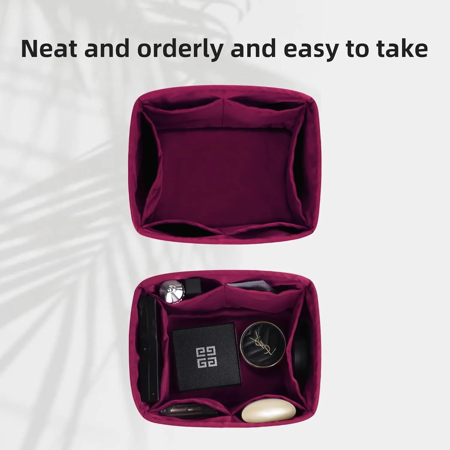 DGAZ Purse Organizer Silky Smooth Fits picotin 18/22 Bags,Silk,Luxury Handbag Tote in Bag Shapers (Anemone, PC18)