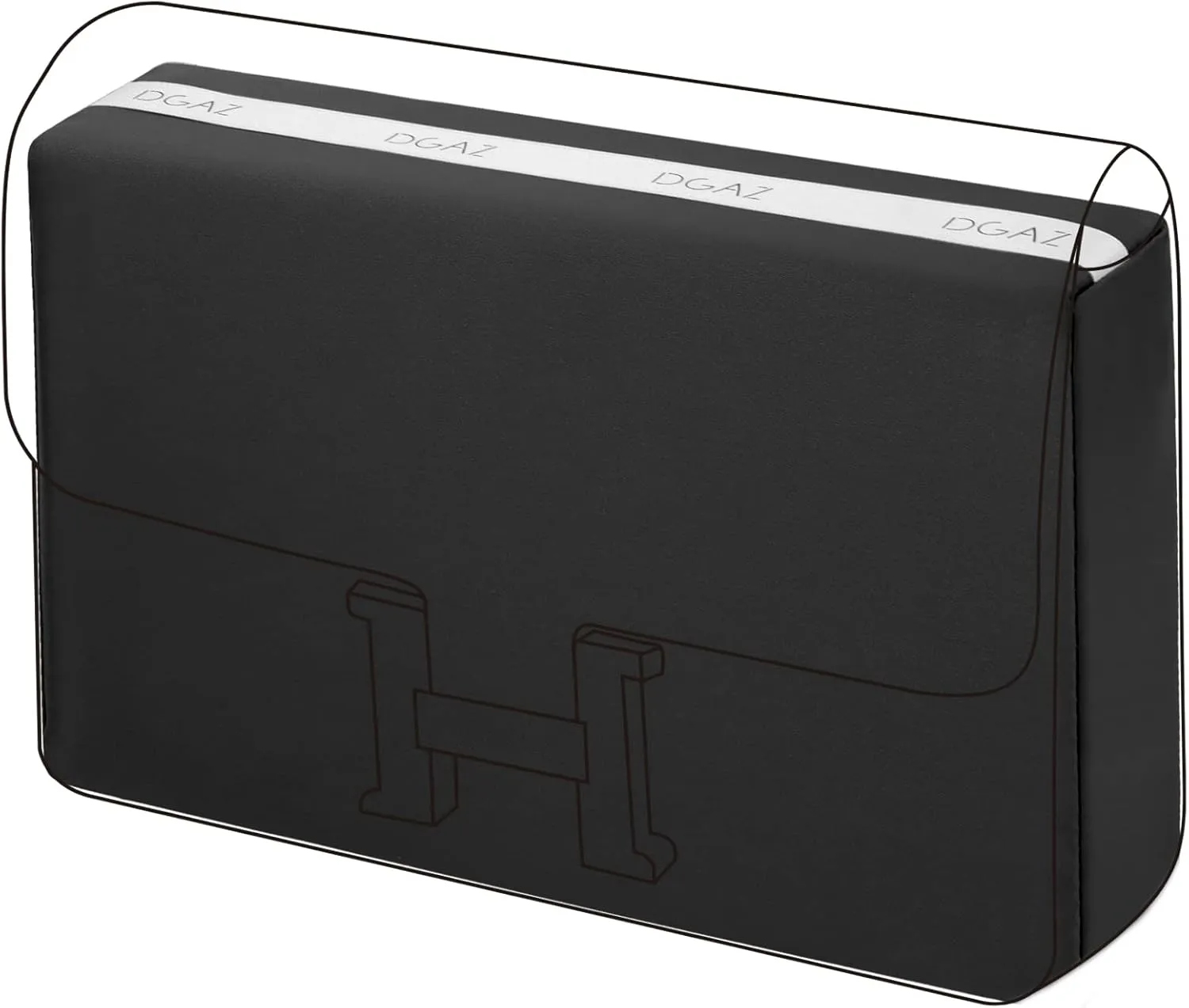 DGAZ Purse Pillow Shaper Insert for Hermes Constance 19/New19/24/New24 Bags, Silky Pillow Shaper for Luxury Handbags(Black,newC24)