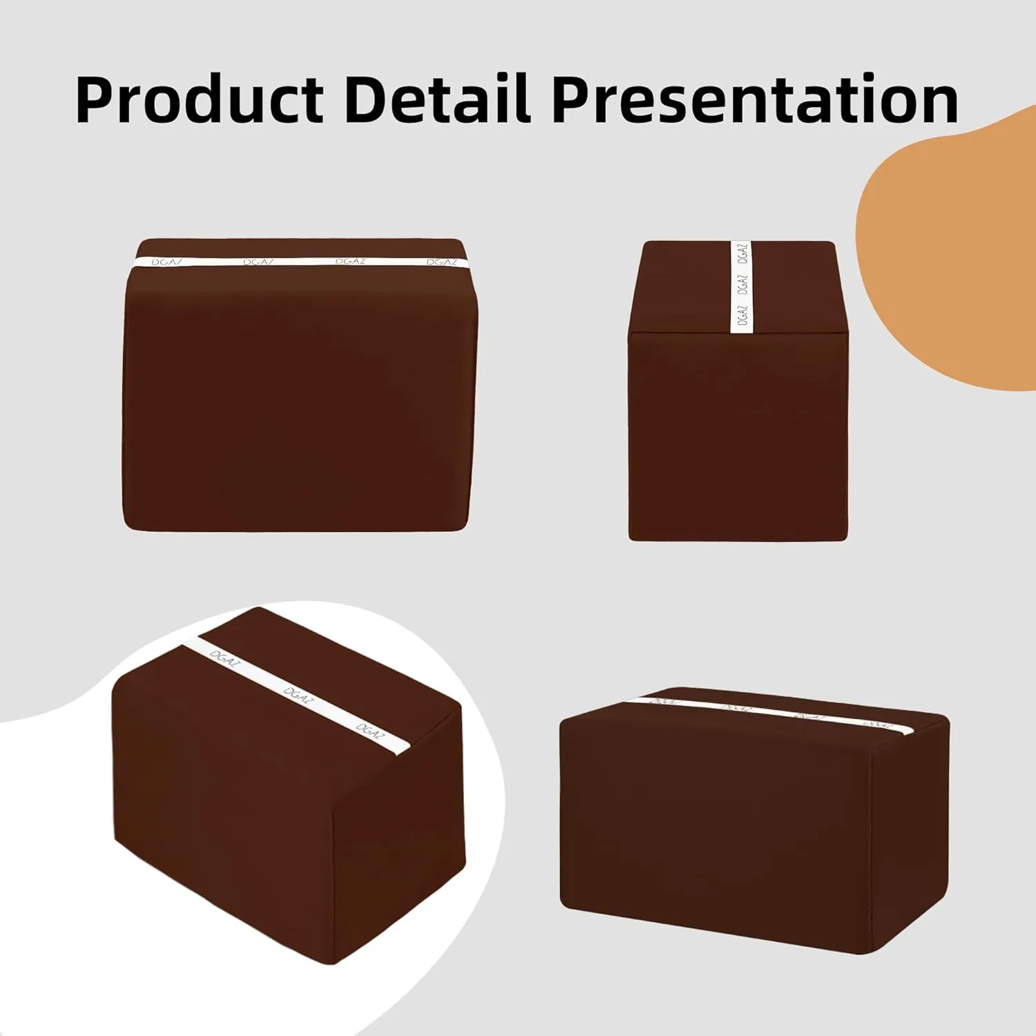 DGAZ Purse Pillow Shaper Insert for Hermes Toolbox Bags, Silky Pillow Shaper for Luxury Handbags(Gold,Toolbox 26)