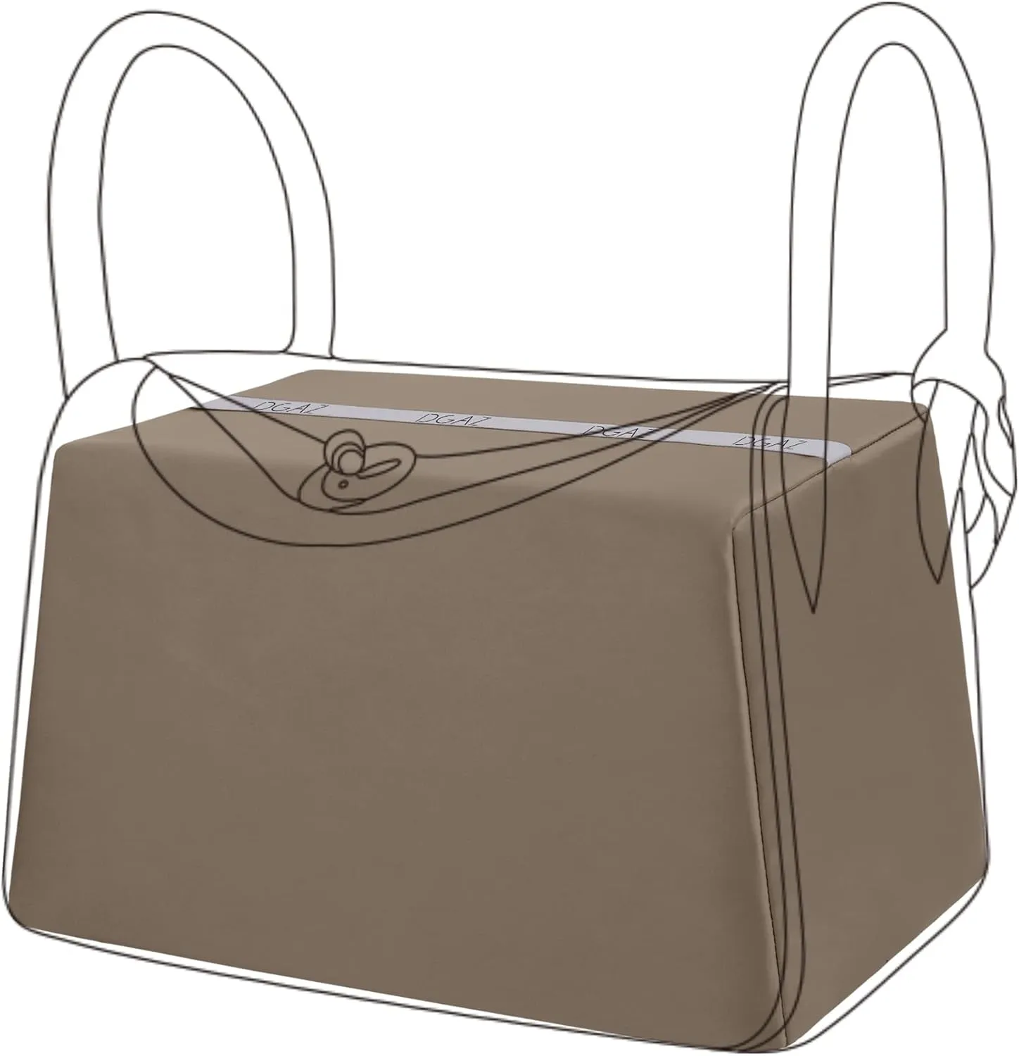 DGAZ Purse Pillow Shaper Insert for Luxury Handbags, Silky Pillow Shaper for Lindy 19/26/30/34 Bags(Etoupe Grey,LD26)