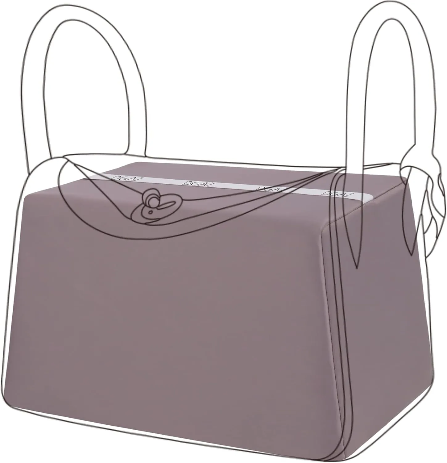 DGAZ Purse Pillow Shaper Insert for Luxury Handbags, Silky Pillow Shaper for Lindy 19/26/30/34 Bags(Konjac purple,LD19)