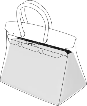 DGAZ Purse Pillow Shaper Insert,Luxury Handbag Tote Shapers, Memory Foam- Fits Birkin 25/30/35/40 Bags (White, BK35)