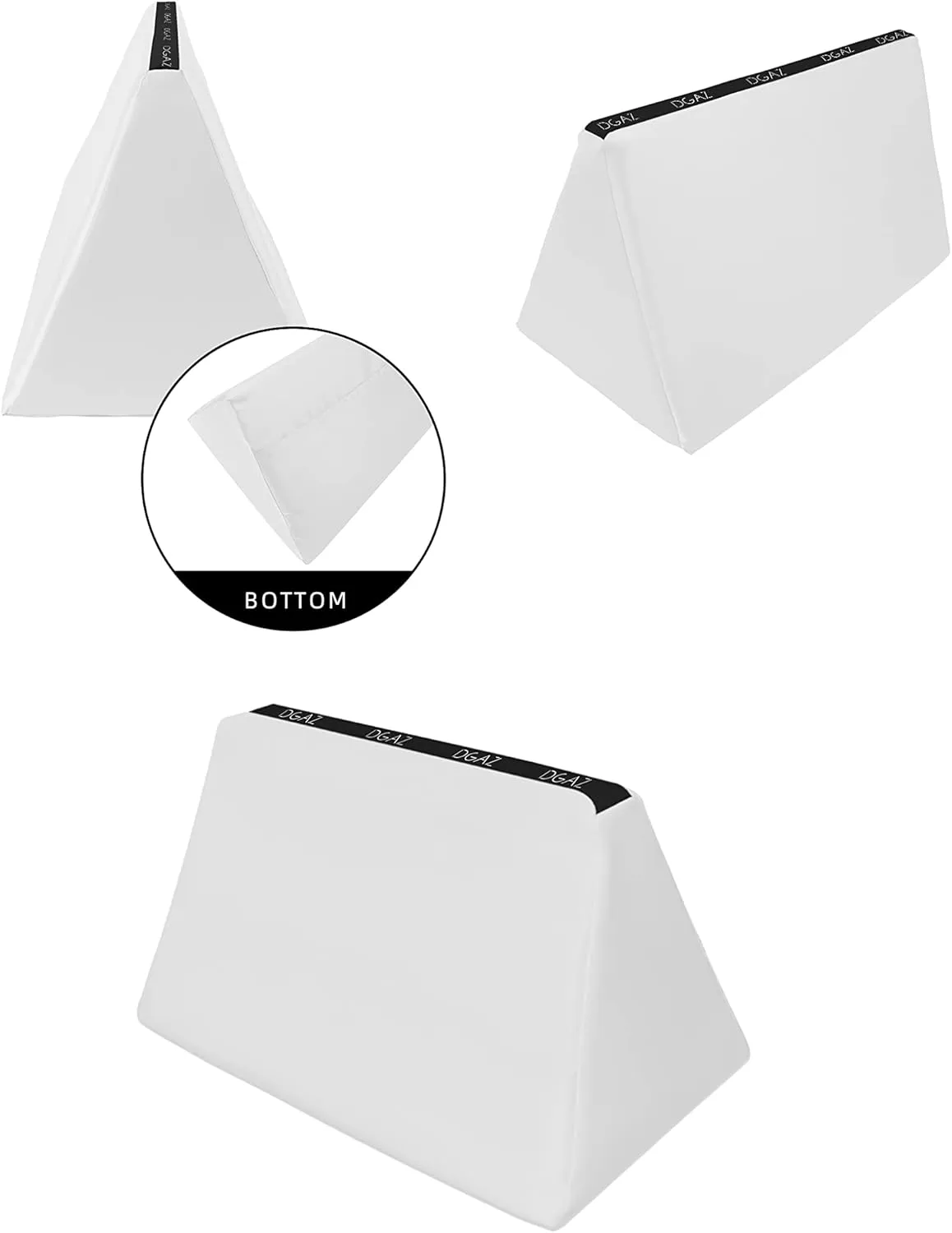 DGAZ Purse Pillow Shaper Insert,Luxury Handbag Tote Shapers, Memory Foam- Fits Birkin 25/30/35/40 Bags (White, BK35)