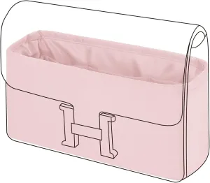 DGAZ Silk Purse Organizer Insert Fits Constance 19/24/New24 ，Silky Smooth Bag Organizer，Luxury Handbag & Tote Shaper（Pink，newC24）