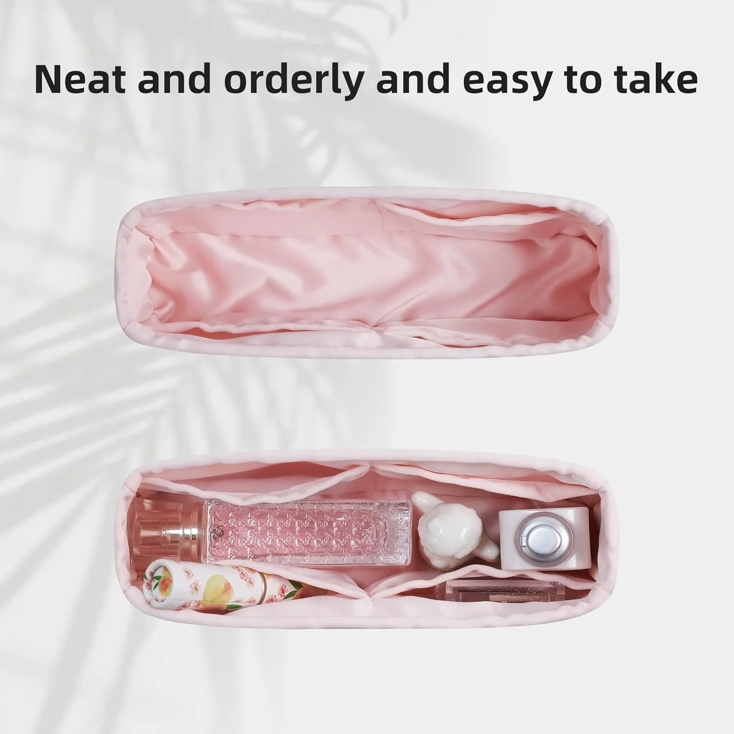 DGAZ Silk Purse Organizer Insert Fits Constance 19/24/New24 ，Silky Smooth Bag Organizer，Luxury Handbag & Tote Shaper（Pink，newC24）