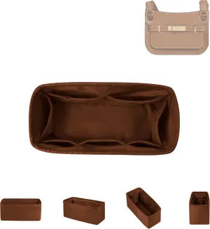 DGAZ Silk Purse Organizer Insert Fits Hermes Jypsiere Bags, Silky Smooth Bag Organizer，Luxury Handbag & Tote Shaper(Gold,Jypsiere 28)